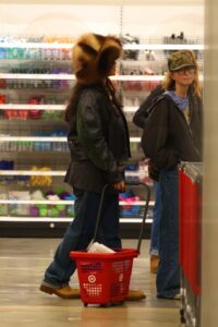 The star was seen shopping around Target