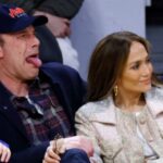 ben affleck jennifer lopez at lakers game