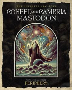 COHEED AND CAMBRIA And MASTODON Announce Spring 2025 U.S. Tour With PERIPHERY