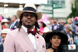 Cam Newton and Jasmin Brown attend 148th Kentucky Derby