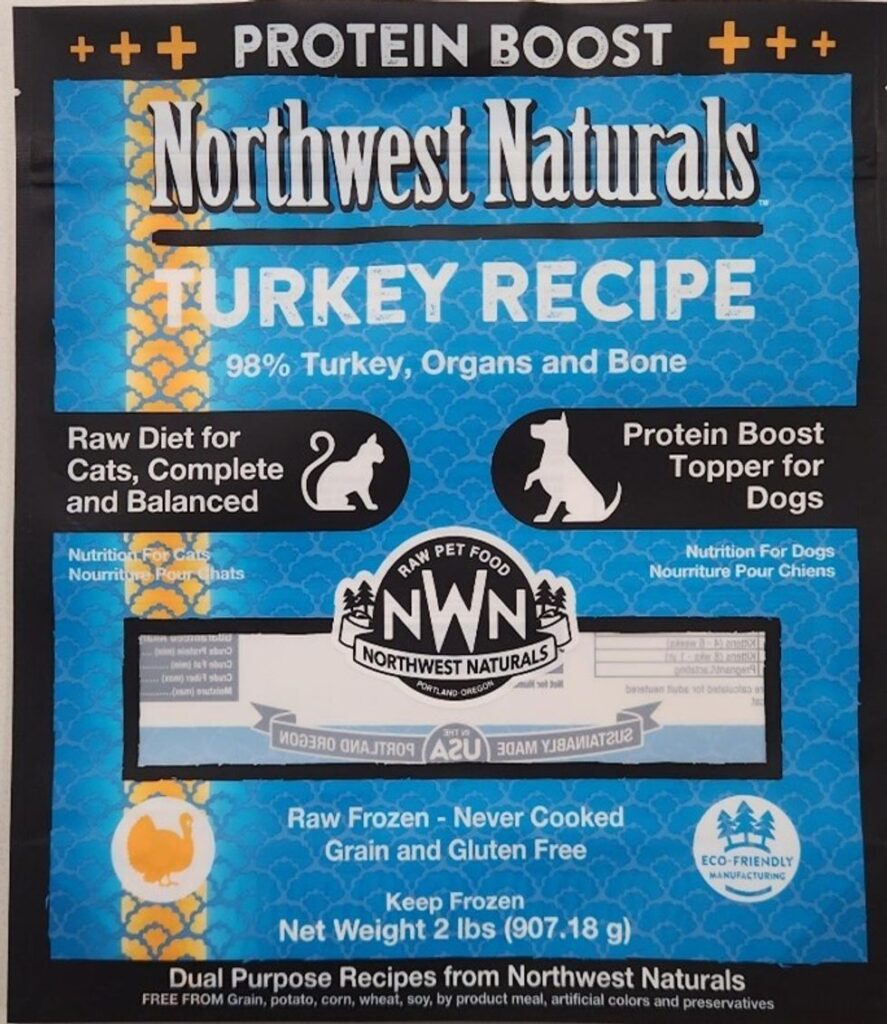 image of the bag of Northwest Naturals cat food that was recalled for bird flu