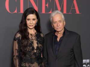 Catherine Zeta Jones and Michael Douglas oozed Hollywood glamour on the red carpet