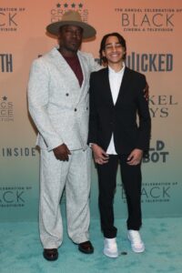 Taye Diggs and Walker Nathaniel Diggs attended an event together on Monday night