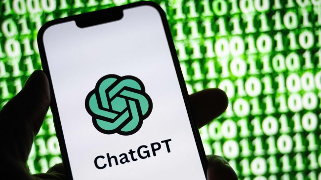 ChatGPT logo on phone