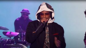 Denzel Curry Goes R&B While Performing "GOT ME GEEKED" on Kimmel