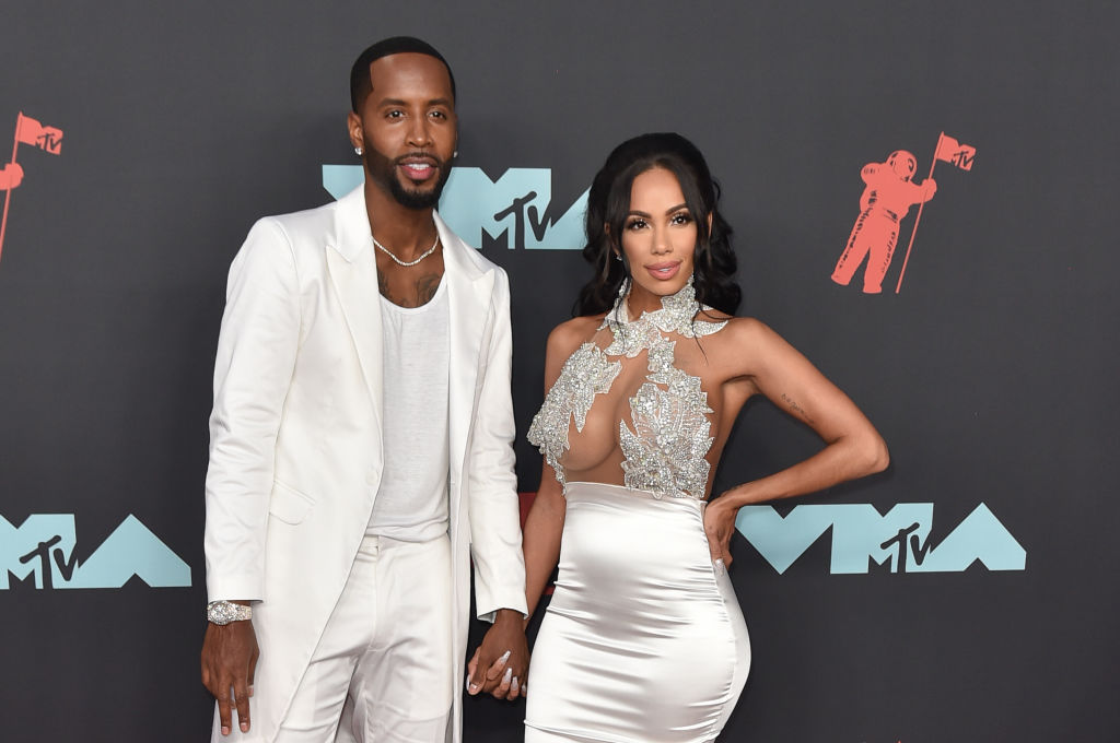 Safaree and Erica Mena attend 2019 MTV Video Music Awards - Arrivals