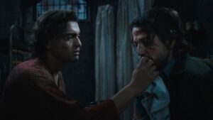 Tonatiuh and Diego Luna appear in Kiss of the Spider Woman by Bill Condon, an official selection of the 2025 Sundance Film Festival.