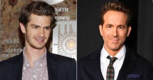 Ryan Reynolds & Andrew Garfield On 2017 Golden Globes Kiss