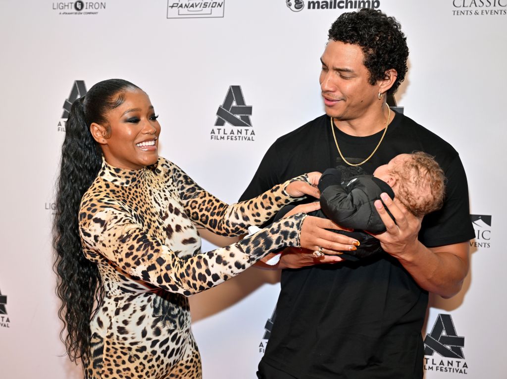 Keke Palmer, Leodis, and Darius Jackson attend 2023 Atlanta Film Festival -