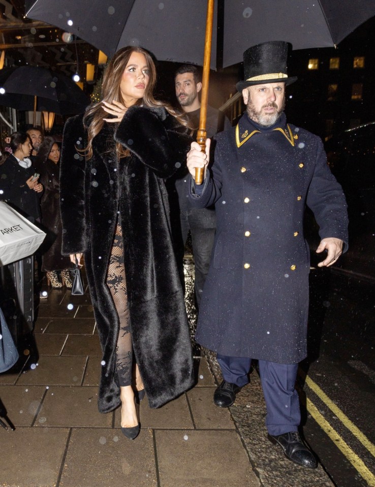 Khloe Kardashian looked glamorous as she stepped out in London