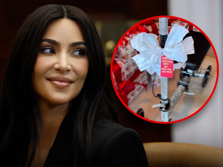 kim kardashian gifted scooter for chrsitmas