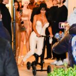 Kim Kardashian has been slammed as 'embarrassing' for using a scooter for her broken foot