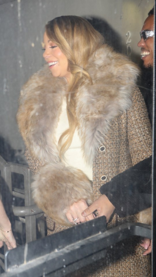 Mariah Carey and Anderson .Paak were spotted arriving hand-in-hand at Catch Steak in Aspen, Colorado