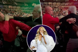 Mariah Carey fans get into wild fight at Christmas concert