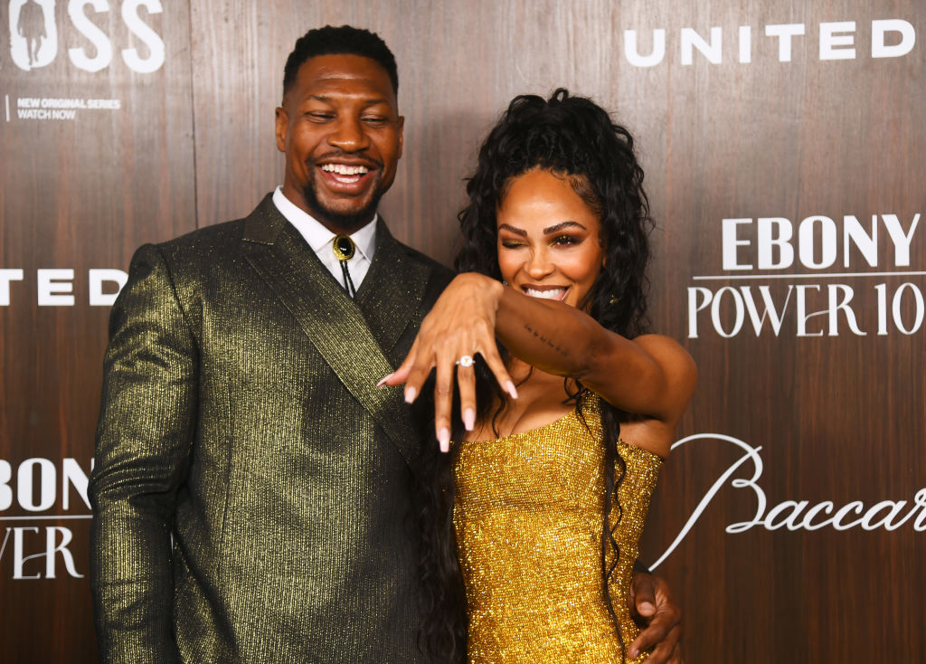 Jonathan Majors and Meagan Good attend 2024 EBONY Power 100 Gala - Arrivals