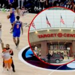 target center fan on court