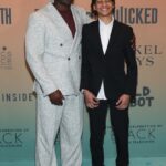 Taye and his son on the red carpet