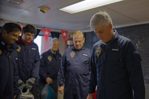 L-R Ill-fated Titan crew members Shahzada Dawood, Suleman Dawood, Paul-Henri Nargeolet, Hamish Harding, and OceanGate founder/Titan submersible pilot Stockton Rush