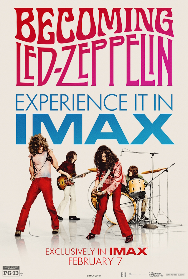 Official LED ZEPPELIN Documentary 'Becoming Led Zeppelin' To Receive IMAX Theatrical Release In February