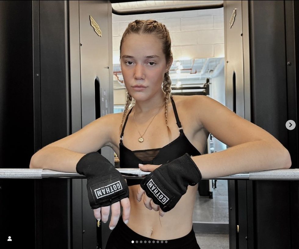 Olivia Ponton at the gym.