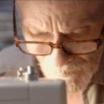 Ricky in the prison sewing room in 'The Quilters'