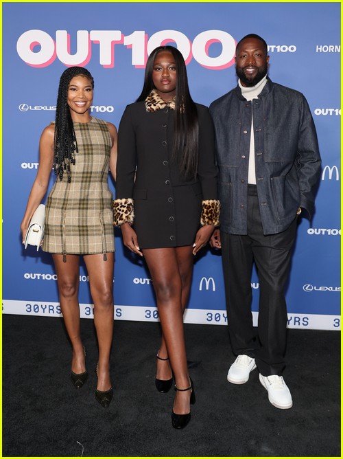 Gabrielle Union Zaya Wade and Dwyane Wade