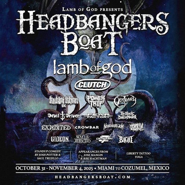 POWER TRIP, THE EXPLOITED, NEKROGOBLIKON, WALLS OF JERICHO And CATEGORY 7 Added To 'Headbangers Boat' 2025