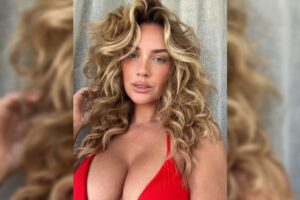 Paige Spiranac Rocks Tiny Red Bikini in 'Up Close' Selfie