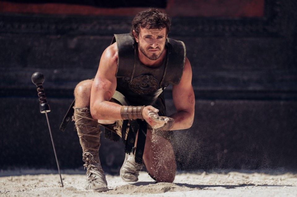 Paul stars in the new Gladiator film - 24 years after the original