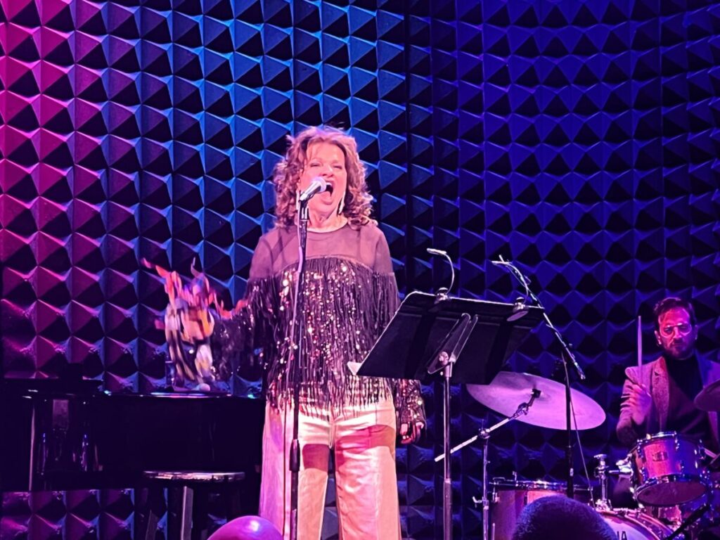 Sandra Bernhard performing at Joe's Pub