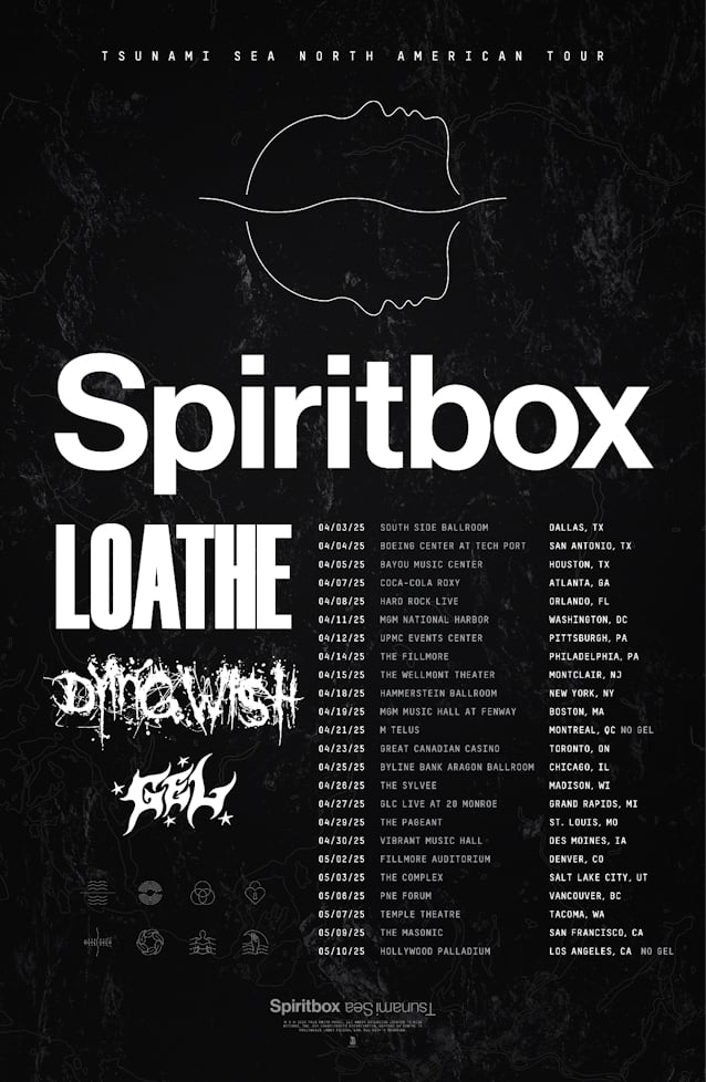 SPIRITBOX Announces Spring 2025 North American Tour With LOATHE, DYING WISH And GEL