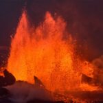 volcano in water