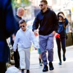 Scott Disick is seen with his son, Mason, on Sept. 30, 2018, in New York City.