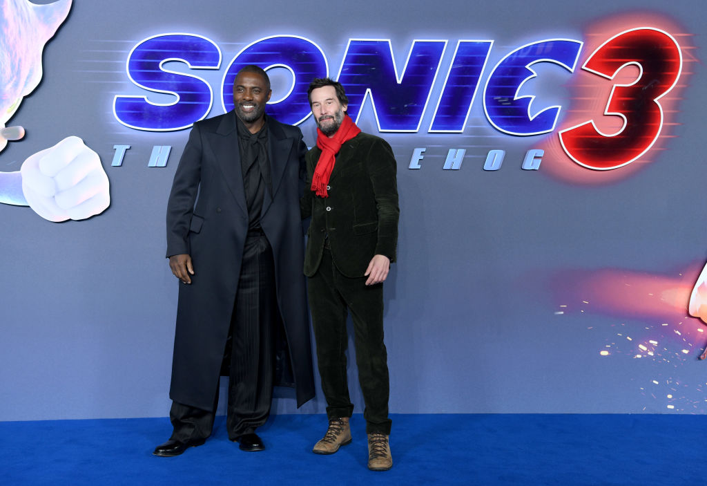 Stars Keanu Reeves And Idris Elba Talk 'Sonic the Hedgehog 3'