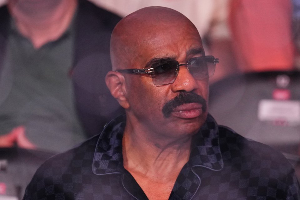 Steve Harvey in attendance during the UFC 308 event at Etihad Arena on October 26 in Abu Dhabi, United Arab Emirates