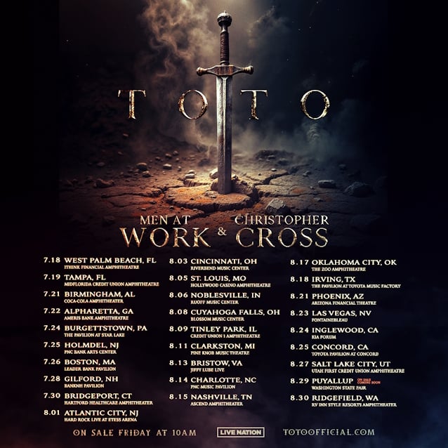 TOTO Announces Summer 2025 U.S. Tour With MEN AT WORK And CHRISTOPHER CROSS