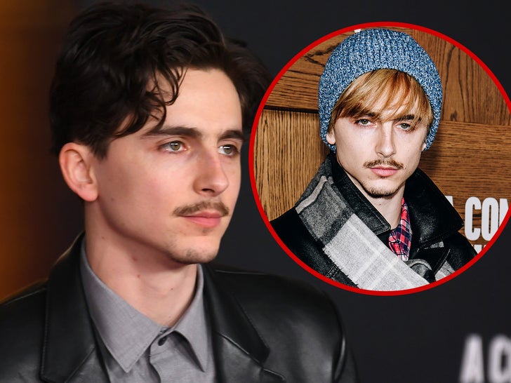 Timothee Chalamet  blond hair