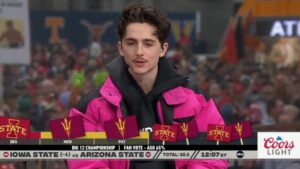 Timothée Chalamet's College GameDay Was