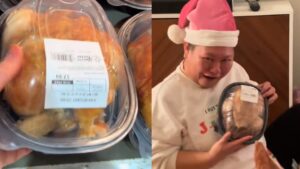 Viewers shocked after edible white elephant Christmas gift goes viral