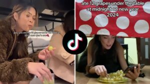 What is the ‘grape theory’ on TikTok? Viral New Year’s Eve trend explained