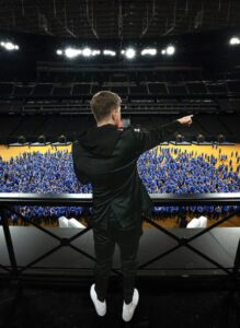 Beast Games filming in Allegiant stadium