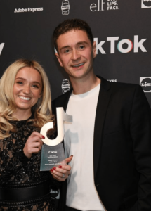 The travel duo were overjoyed with their TikTok Award