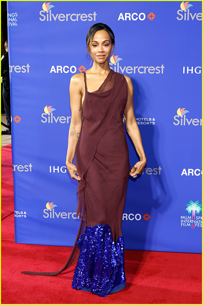 Zoe Saldana at the Palm Springs International Film Awards