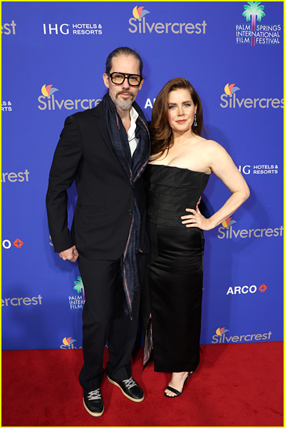 Darren Le Gallo and Amy Adams at the Palm Springs International Film Awards