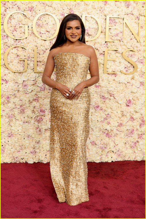 Mindy Kaling at the Golden Globes