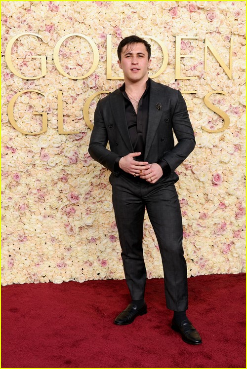 Social media star Chris Olsen at the Golden Globes