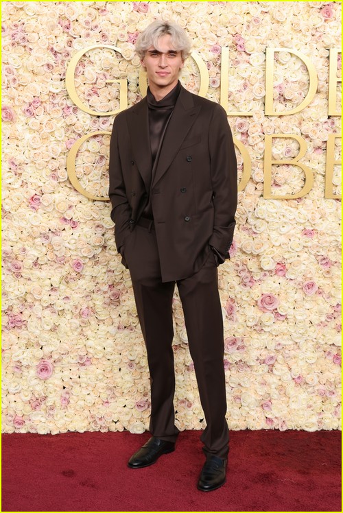 Social media star Josh Richards at the Golden Globes