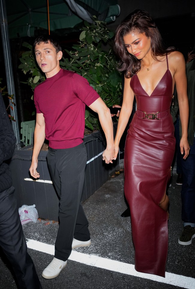 NEW YORK, NY – OCTOBER 24: Tom Holland and Zendaya are seen on October 24, 2024 in New York City. (Photo by XNY/Star Max/GC Images)