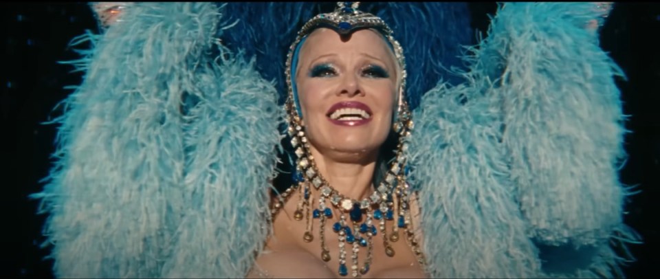 Pamela transforms into a broken Las Vegas showgirl for the stunning new film