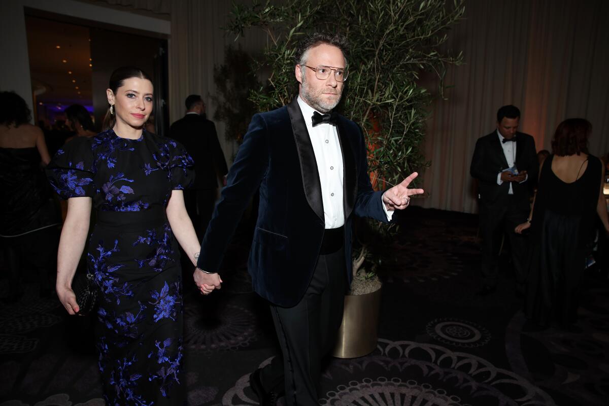 Seth Rogen at the 82nd Golden Globe Awards.